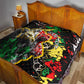 Lion King Africa Graffiti Quilt Bold Text and Neon Colors - African Pride