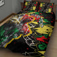 Lion King Africa Graffiti Quilt Bed Set Bold Text and Neon Colors - African Pride