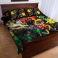 Lion King Africa Graffiti Quilt Bed Set Bold Text and Neon Colors - African Pride