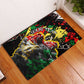 Lion King Africa Graffiti Rubber Doormat Bold Text and Neon Colors - African Pride