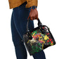 Lion King Africa Graffiti Shoulder Handbag Bold Text and Neon Colors - African Pride