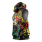 Lion King Africa Graffiti Sleeveless Hoodie Bold Text and Neon Colors - African Pride