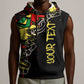 Lion King Africa Graffiti Sleeveless Hoodie Bold Text and Neon Colors - African Pride