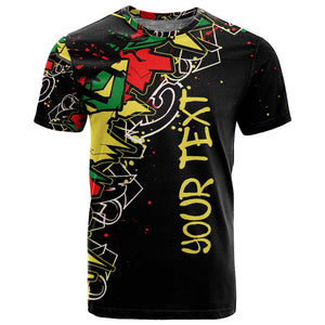 Lion King Africa Graffiti T shirt Bold Text and Neon Colors - African Pride