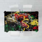 Lion King Africa Graffiti Tablecloth Bold Text and Neon Colors - African Pride