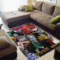 Nelson Mandela Graffiti Area Rug Street Spray Art Recreating The Life Of A Great Man - African Pride