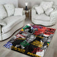 Nelson Mandela Graffiti Area Rug Street Spray Art Recreating The Life Of A Great Man - African Pride