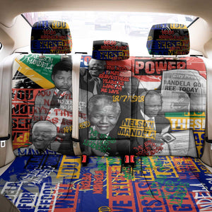 Nelson Mandela Graffiti Back Car Seat Cover Street Spray Art Recreating The Life Of A Great Man - African Pride