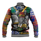 Nelson Mandela Graffiti Baseball Jacket Street Spray Art Recreating The Life Of A Great Man - African Pride