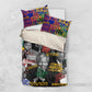 Nelson Mandela Graffiti Bedding Set Street Spray Art Recreating The Life Of A Great Man - African Pride