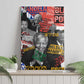 Nelson Mandela Graffiti Canvas Wall Art Street Spray Art Recreating The Life Of A Great Man - African Pride