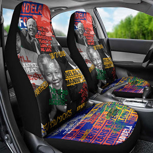 Nelson Mandela Graffiti Car Seat Cover Street Spray Art Recreating The Life Of A Great Man - African Pride