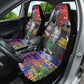 Nelson Mandela Graffiti Car Seat Cover Street Spray Art Recreating The Life Of A Great Man - African Pride