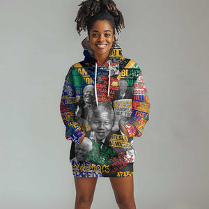 Nelson Mandela Graffiti Hoodie Dress Street Spray Art Recreating The Life Of A Great Man - African Pride