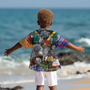 Nelson Mandela Graffiti Kid Hawaiian Shirt Street Spray Art Recreating The Life Of A Great Man - African Pride