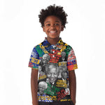 Nelson Mandela Graffiti Kid Polo Shirt Street Spray Art Recreating The Life Of A Great Man - African Pride