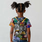 Nelson Mandela Graffiti Kid T shirt Street Spray Art Recreating The Life Of A Great Man - African Pride