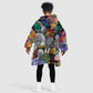 Nelson Mandela Graffiti Kid Wearable Blanket Hoodie Street Spray Art Recreating The Life Of A Great Man - African Pride