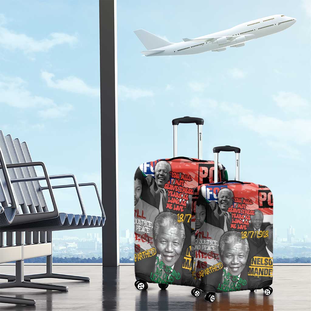 Nelson Mandela Graffiti Luggage Cover Street Spray Art Recreating The Life Of A Great Man - African Pride
