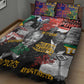Nelson Mandela Graffiti Quilt Bed Set Street Spray Art Recreating The Life Of A Great Man - African Pride