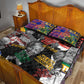 Nelson Mandela Graffiti Quilt Bed Set Street Spray Art Recreating The Life Of A Great Man - African Pride