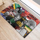 Nelson Mandela Graffiti Rubber Doormat Street Spray Art Recreating The Life Of A Great Man - African Pride
