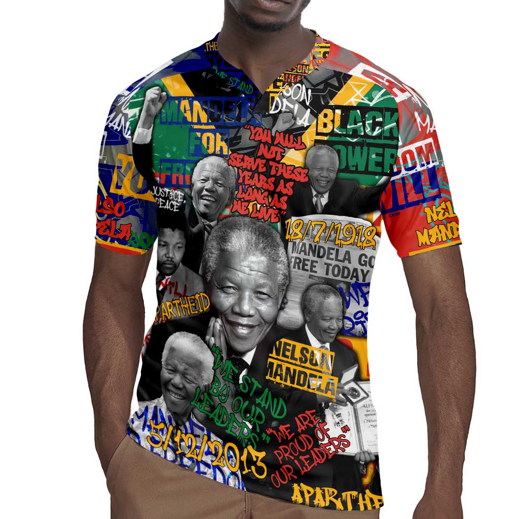 Nelson Mandela Graffiti Rugby Jersey Street Spray Art Recreating The Life Of A Great Man - African Pride