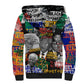 Nelson Mandela Graffiti Sherpa Hoodie Street Spray Art Recreating The Life Of A Great Man - African Pride