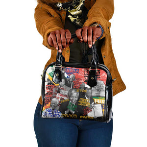 Nelson Mandela Graffiti Shoulder Handbag Street Spray Art Recreating The Life Of A Great Man - African Pride