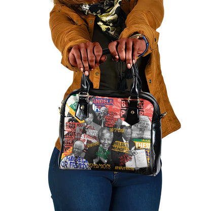 Nelson Mandela Graffiti Shoulder Handbag Street Spray Art Recreating The Life Of A Great Man - African Pride