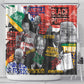 Nelson Mandela Graffiti Shower Curtain Street Spray Art Recreating The Life Of A Great Man - African Pride