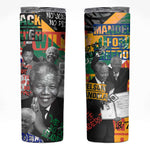 Nelson Mandela Graffiti Skinny Tumbler Street Spray Art Recreating The Life Of A Great Man - African Pride