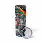 Nelson Mandela Graffiti Skinny Tumbler Street Spray Art Recreating The Life Of A Great Man - African Pride