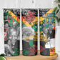 Nelson Mandela Graffiti Skinny Tumbler Street Spray Art Recreating The Life Of A Great Man - African Pride