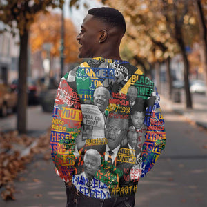 Nelson Mandela Graffiti Sweatshirt Street Spray Art Recreating The Life Of A Great Man - African Pride