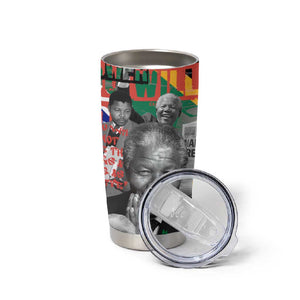 Nelson Mandela Graffiti Tumbler Cup Street Spray Art Recreating The Life Of A Great Man - African Pride
