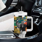 Nelson Mandela Graffiti Tumbler With Handle Street Spray Art Recreating The Life Of A Great Man - African Pride