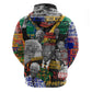Nelson Mandela Graffiti Zip Hoodie Street Spray Art Recreating The Life Of A Great Man - African Pride