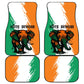 Ivory Coast Car Mats African Elephant in Ivorian Flag Colors - African Pride