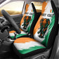 Ivory Coast Car Seat Cover African Elephant in Ivorian Flag Colors - African Pride