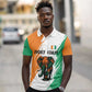 Ivory Coast Polo Shirt African Elephant in Ivorian Flag Colors - African Pride