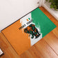 Ivory Coast Rubber Doormat African Elephant in Ivorian Flag Colors - African Pride