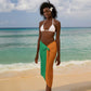 Ivory Coast Sarong African Elephant in Ivorian Flag Colors - African Pride