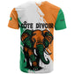 Ivory Coast T shirt African Elephant in Ivorian Flag Colors - African Pride