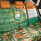 Ivory Coast Back Car Seat Cover Elephant Crest and Tribal Pattern - African Pride