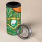 Ivory Coast 4 in 1 Can Cooler Tumbler Elephant Crest and Tribal Pattern - African Pride