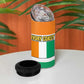 Ivory Coast 4 in 1 Can Cooler Tumbler Elephant Crest and Tribal Pattern - African Pride