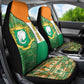 Ivory Coast Car Seat Cover Elephant Crest and Tribal Pattern - African Pride