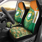 Ivory Coast Car Seat Cover Elephant Crest and Tribal Pattern - African Pride
