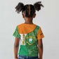 Ivory Coast Kid T shirt Elephant Crest and Tribal Pattern - African Pride